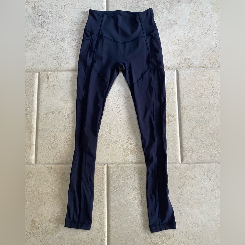 Lululemon Women’s Leggings Size 4 High Waisted  Full Length Midnight Blue